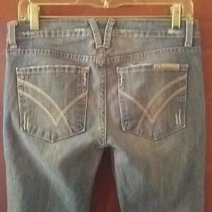 William Rast Rachel Skinny Blue Jeans Distressed